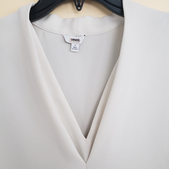 VINCE Double V-Neck blouse - Picture 3 of 5